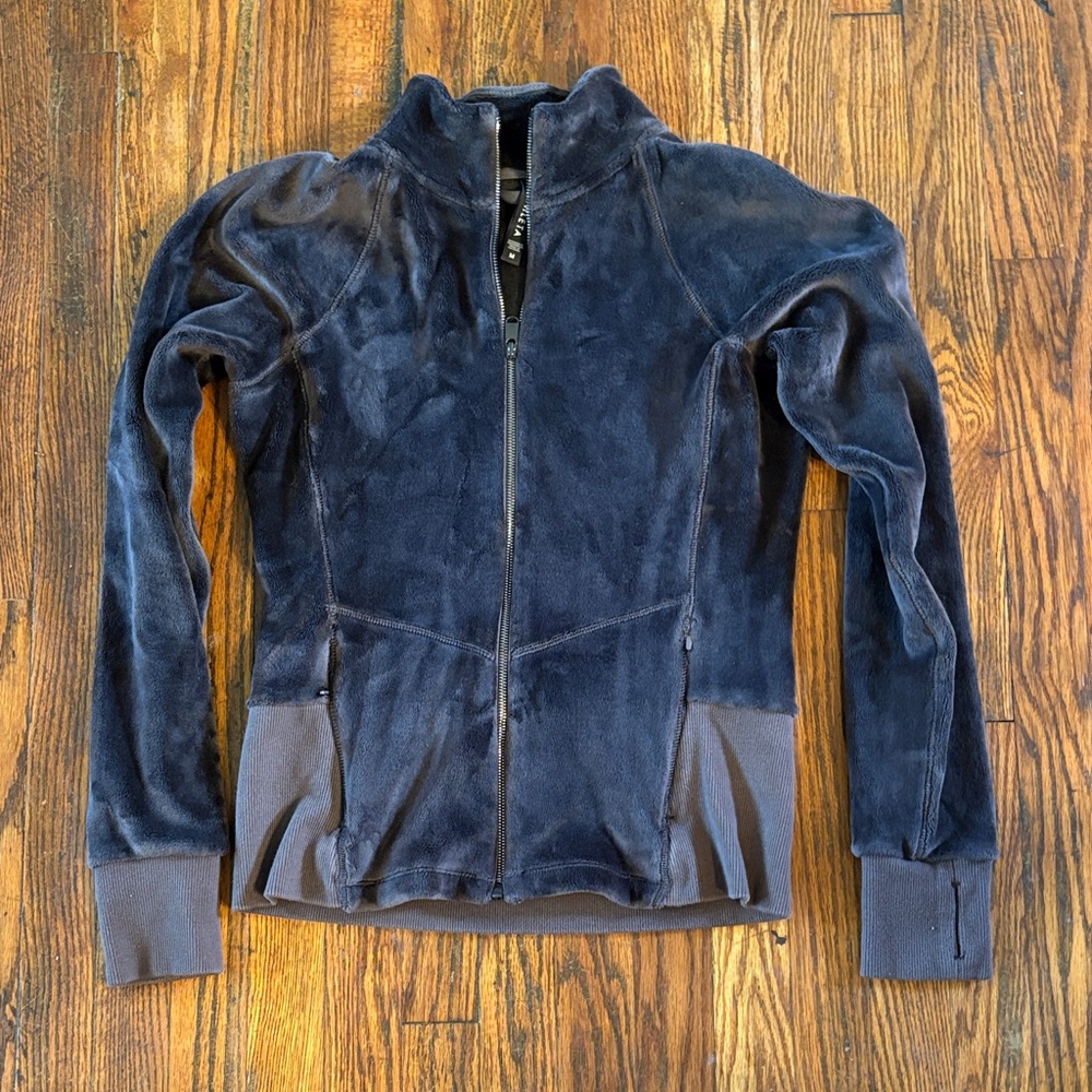 🎉Athleta Dark Brown Plush Full-Zip Fleece Jacket